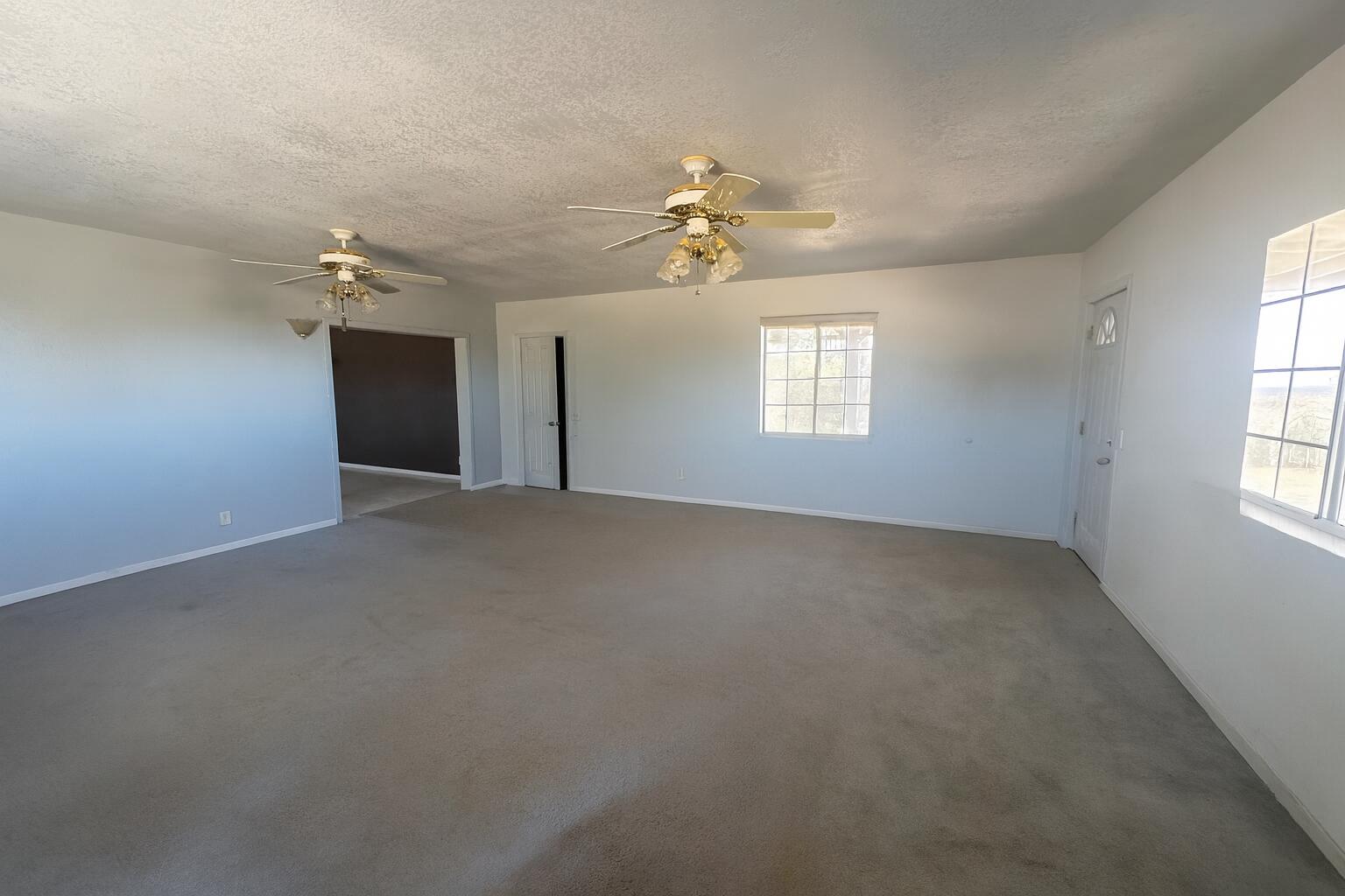 50928 Bell Road Johnson Valley, CA 92285 - Photo 8 of 27 an empty room with windows and ceiling fan