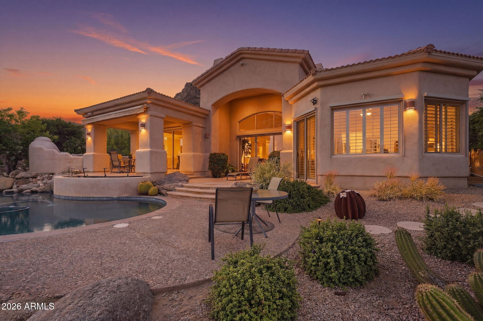 11035 East Juan Tabo Road Scottsdale, AZ 85255 - Photo 1 of 2 a front view of a house with garden
