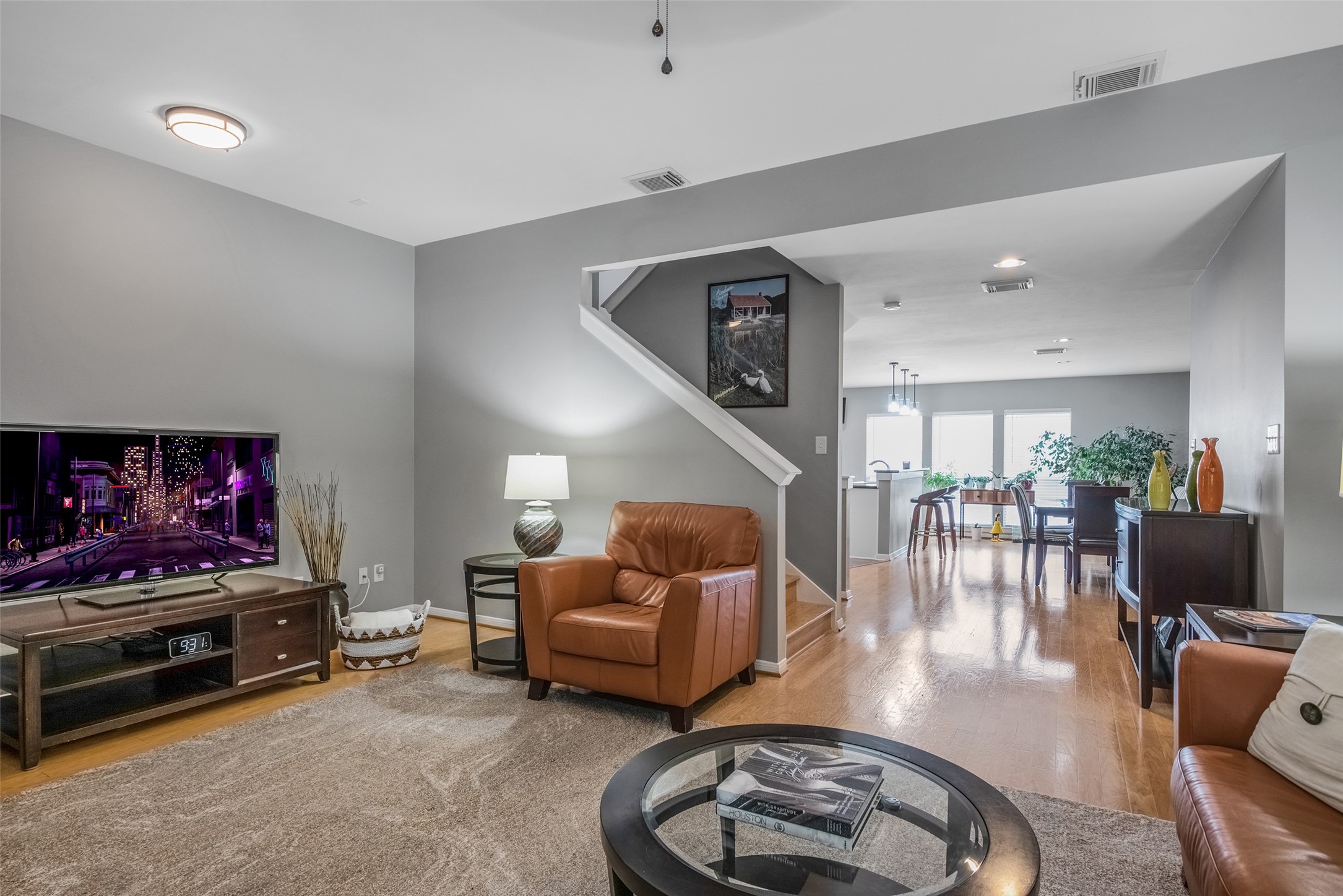 1028 La Rue Street Houston, TX 77019 - Photo 2 of 29 Light and bright open plan living.