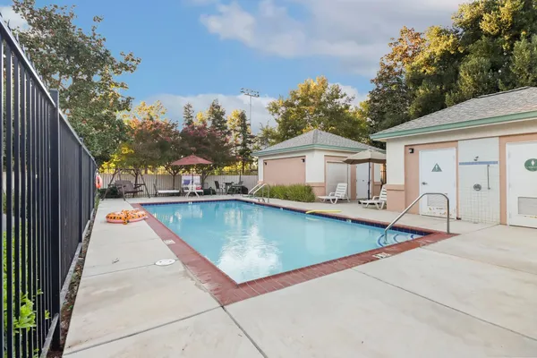 a view of a house with pool