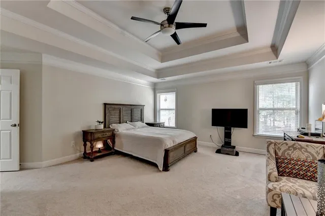 a view of a park with swings and slides