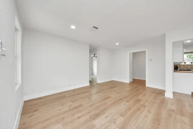 a view of an empty room