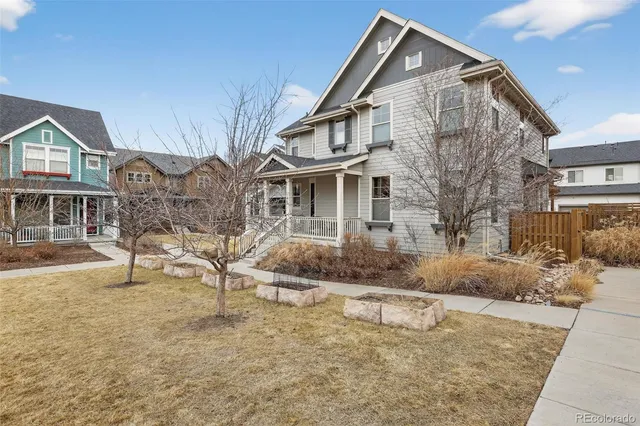 a front view of house with a yard