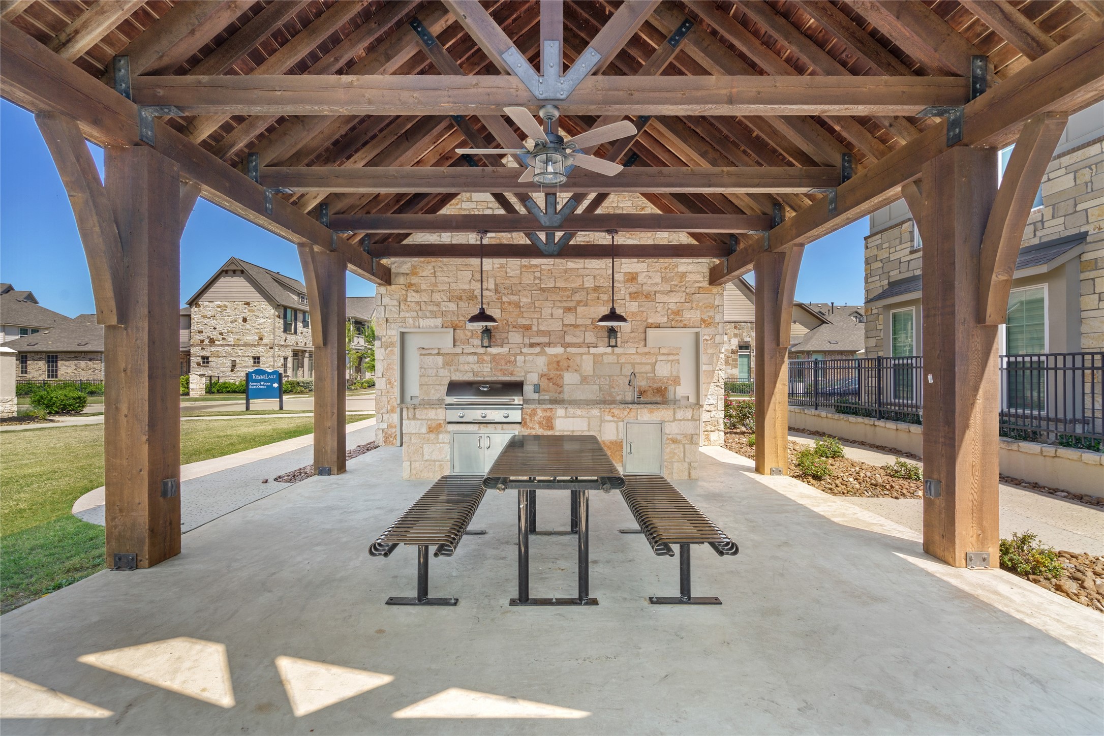 9406 Caddo Ridge Lane Cypress, TX 77433 - Photo 20 of 25 Picnic time in the paviliion with grill.