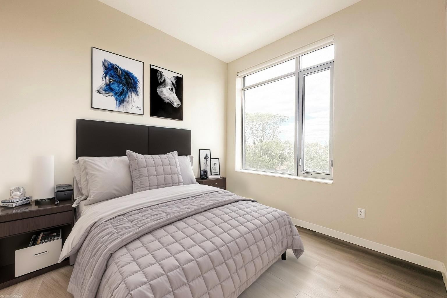 1524 Sheepshead Bay Road, Unit 3C Brooklyn, NY 11235 - Photo 1 of 25 a bedroom with a large bed and a window