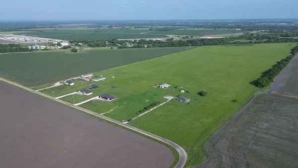 an aerial view of a football ground
