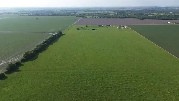 a view of a lake with a city