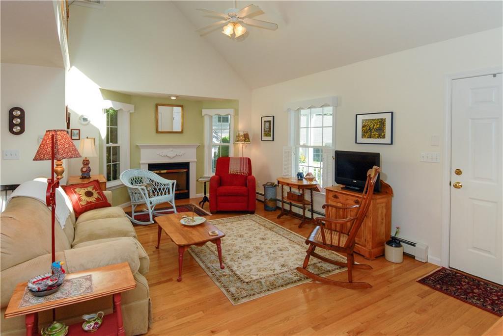 Living Room With Gas Fireplace