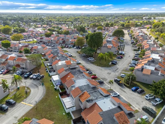 an aerial view of multiple house