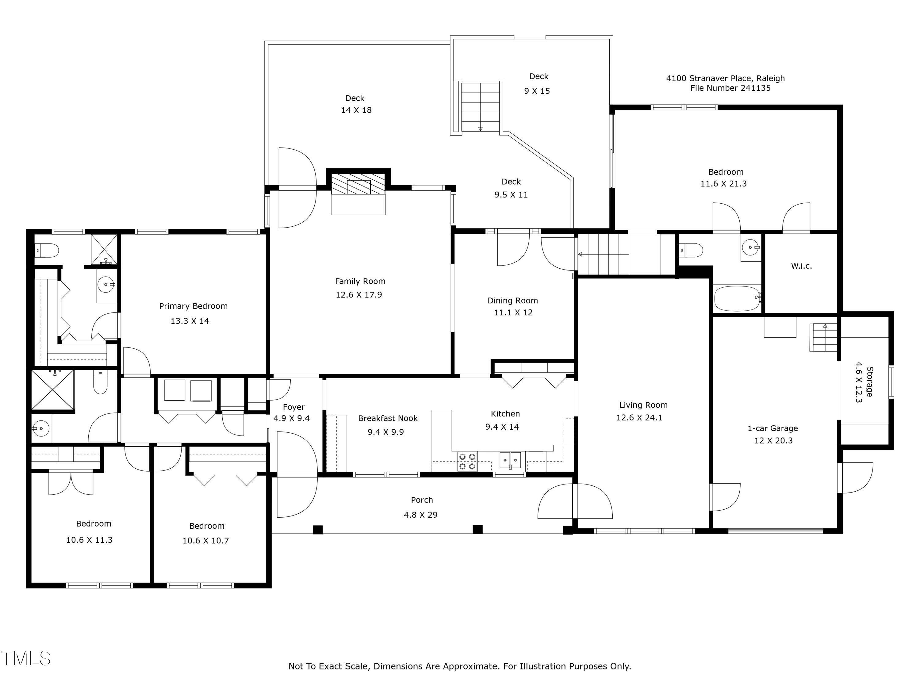 4100 Stranaver Place Raleigh, NC 27612 - Photo 43 of 43 Floor Plan