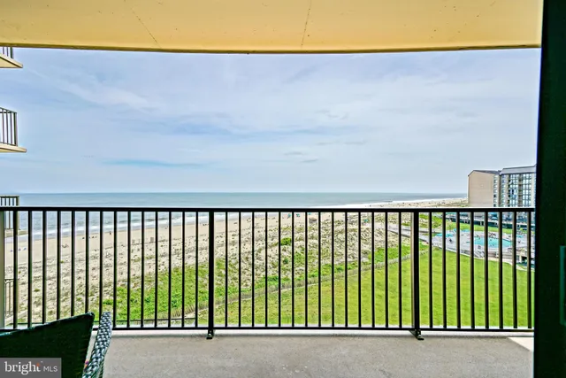 a view of a street from a balcony