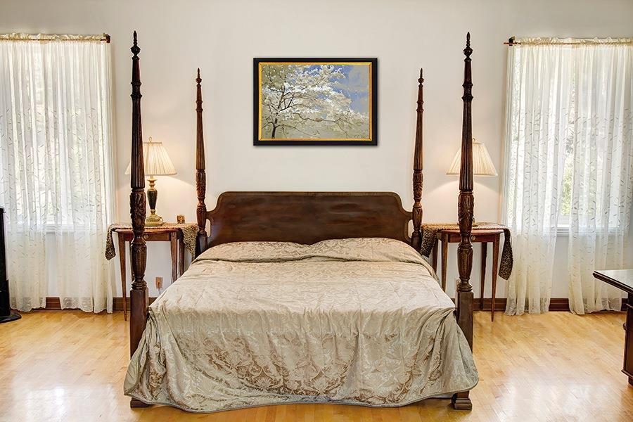 10075 Ojai Santa Paula Road Ojai, CA 93023 - Photo 7 of 17 a bedroom with a bed and a window