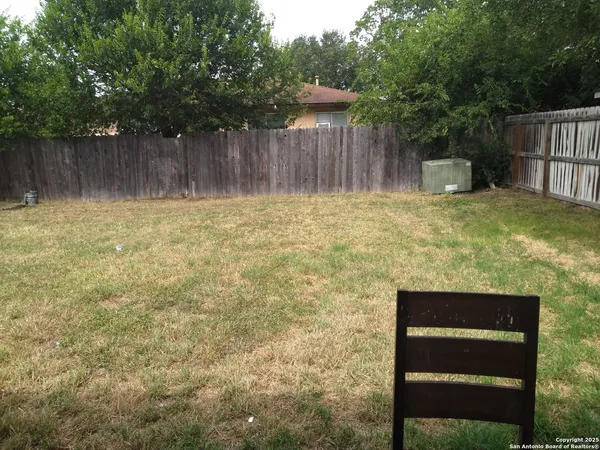 a backyard of a house