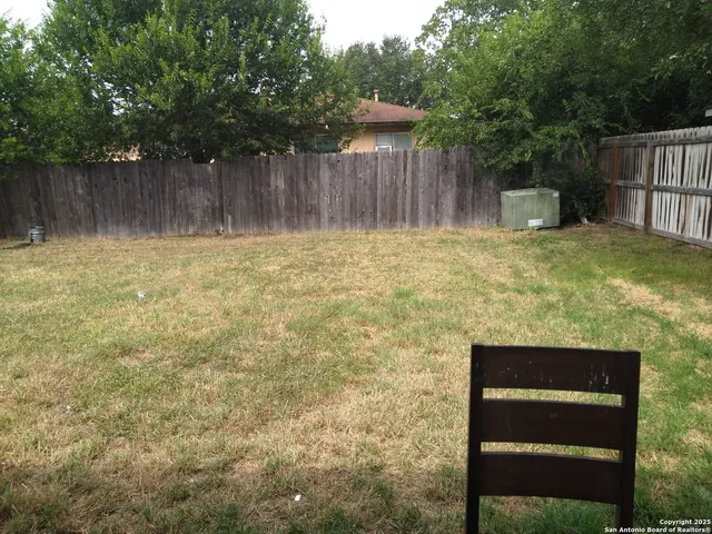 a backyard of a house