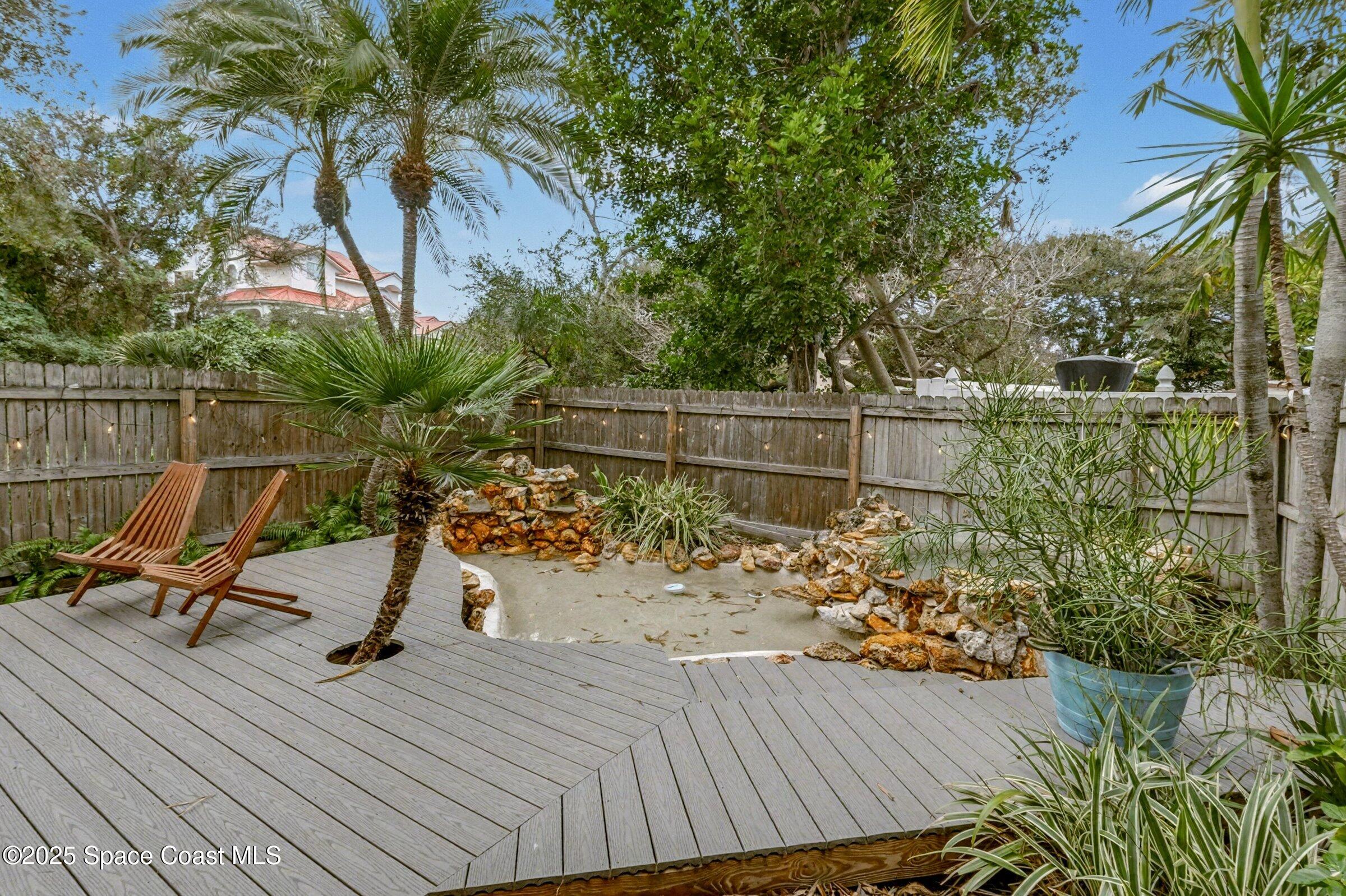 24 Olive Street Cocoa Beach, FL 32931 - Photo 20 of 50 a view of a terrace with a patio
