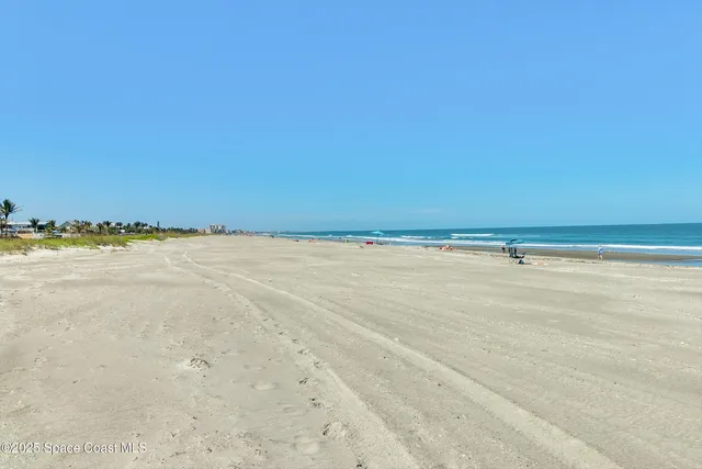 a view of an ocean and beach
