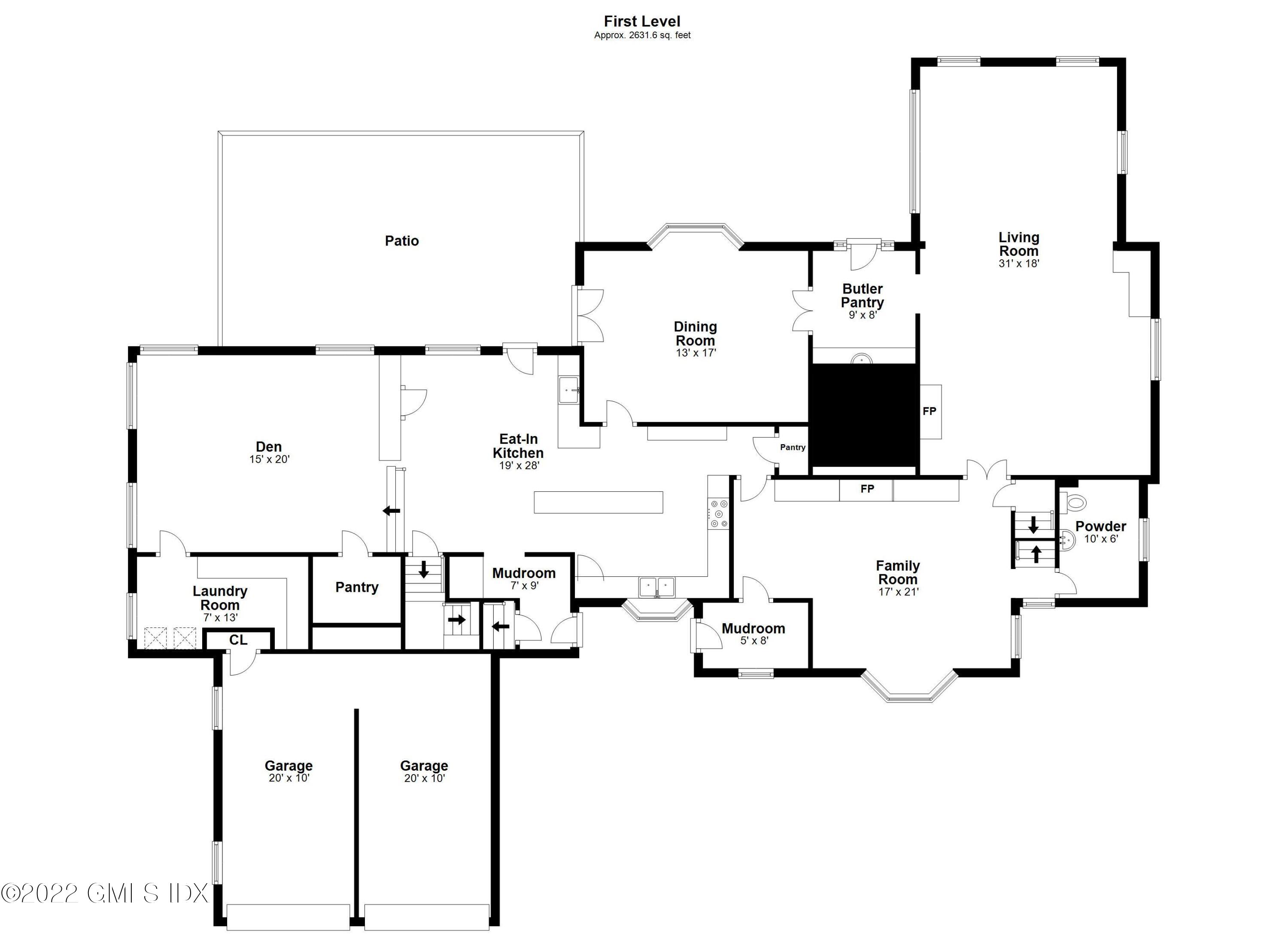 331 Round Hill Road Greenwich, CT 06831 - Photo 25 of 28 a kitchen with a sink and a flat screen tv
