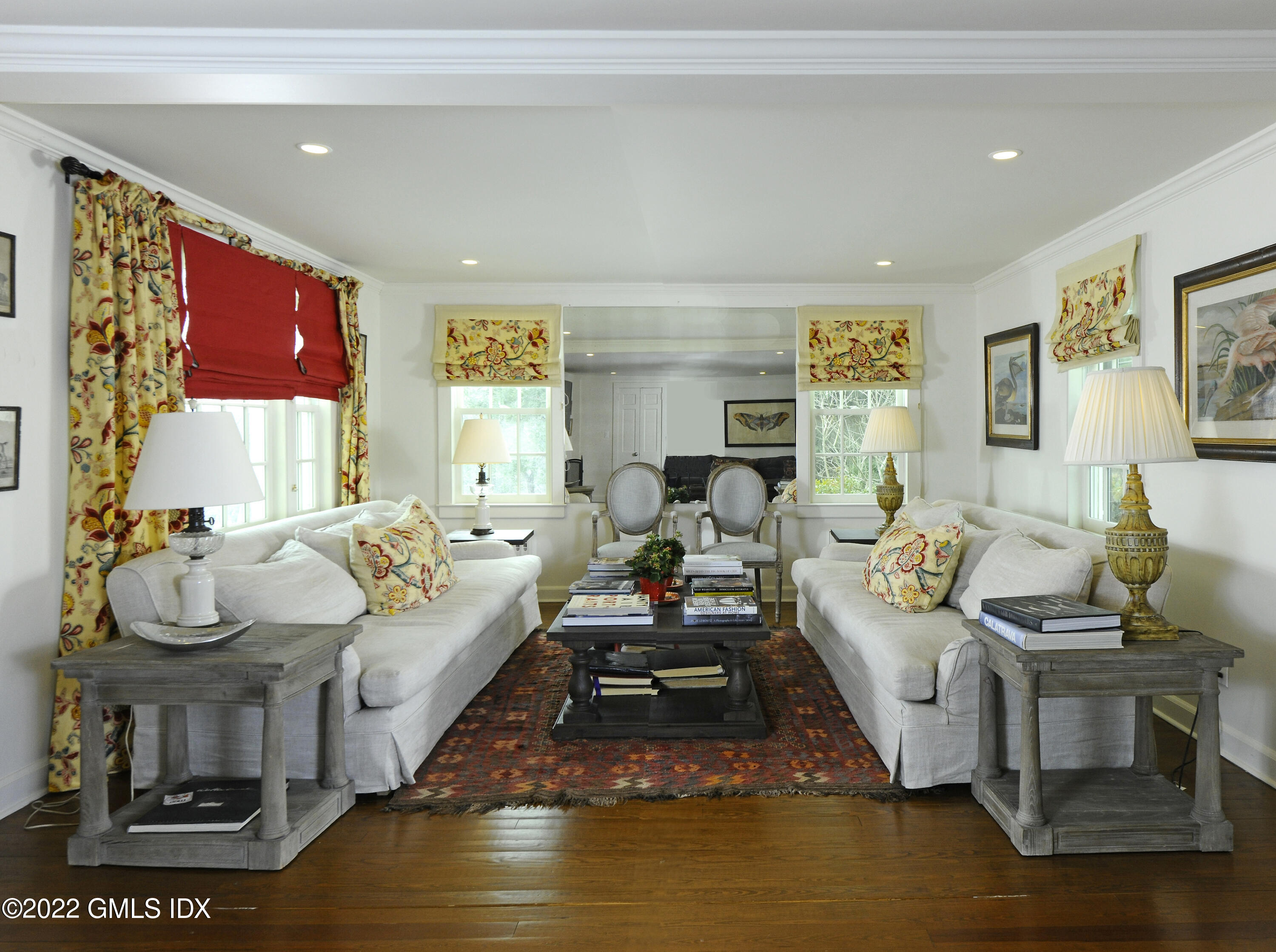 331 Round Hill Road Greenwich, CT 06831 - Photo 8 of 28 a living room with furniture and a large window