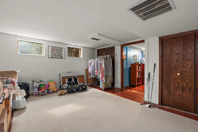 a view of room with gym equipment