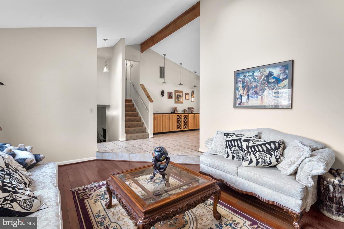 Living room  opens to foyer