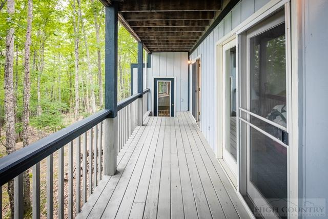 605 Pine Ridge Road Beech Mountain, NC 28604 - Photo 31 of 45 a view of balcony with wooden floor