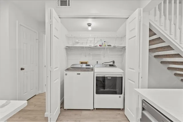 a view of washer and dryer