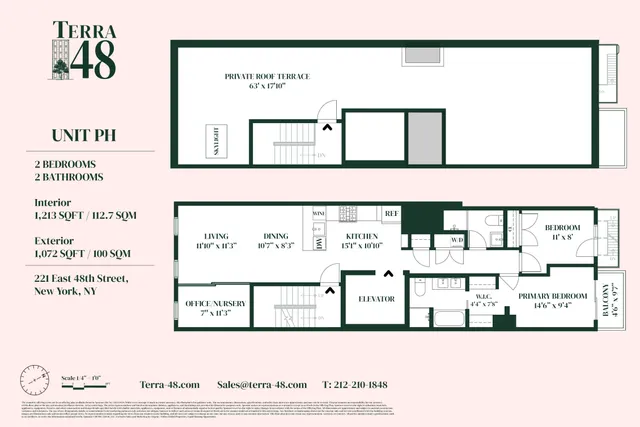 $1,999,000 | 221 East 48th Street, Unit PH | Midtown East