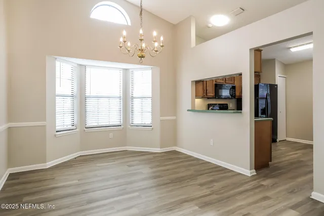 a view of a livingroom with a window
