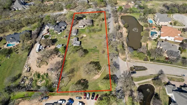 a view of park with trees