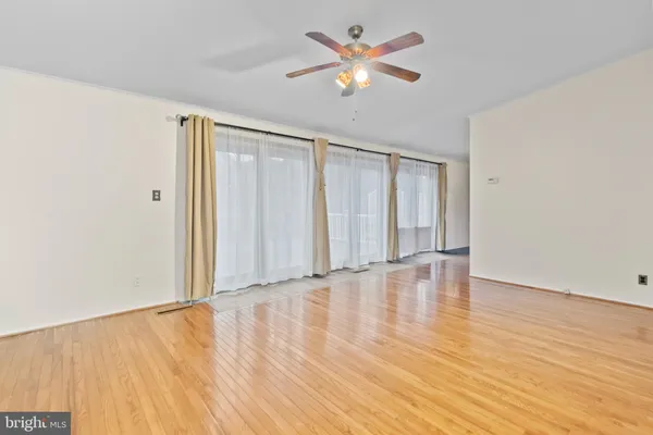 wooden floor in a room