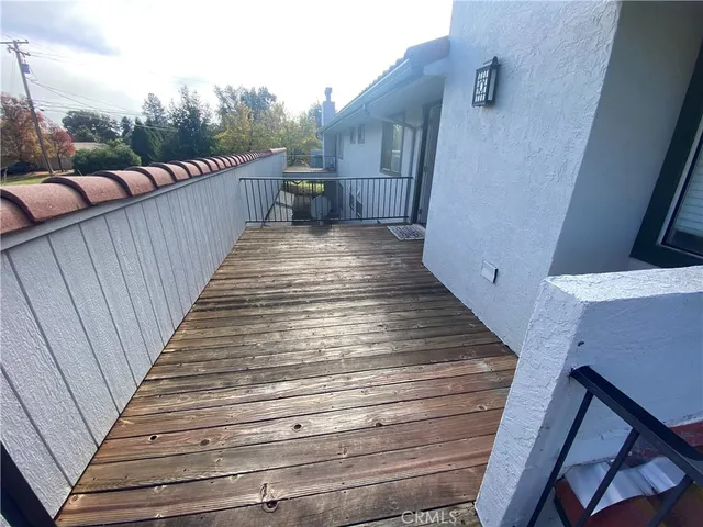 a view of balcony and deck
