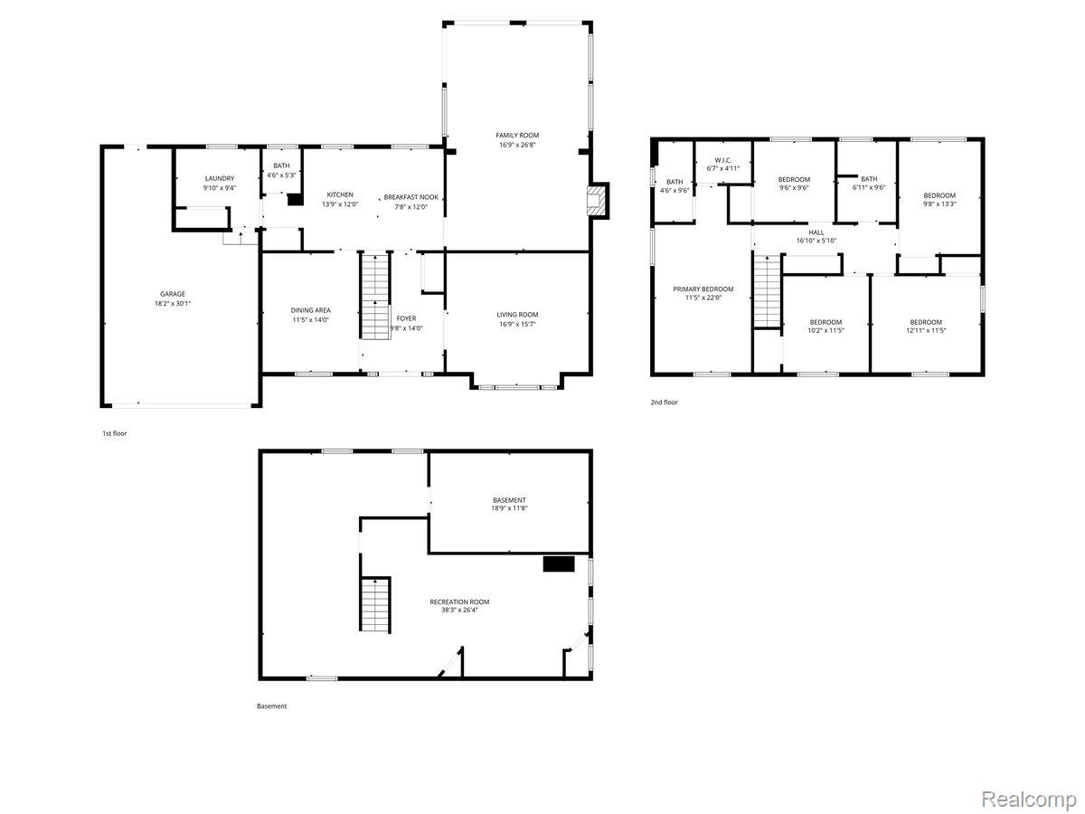 536 Rolling Rock Road Bloomfield Hills, MI 48304 - Photo 48 of 48 View of floor plan / room layout