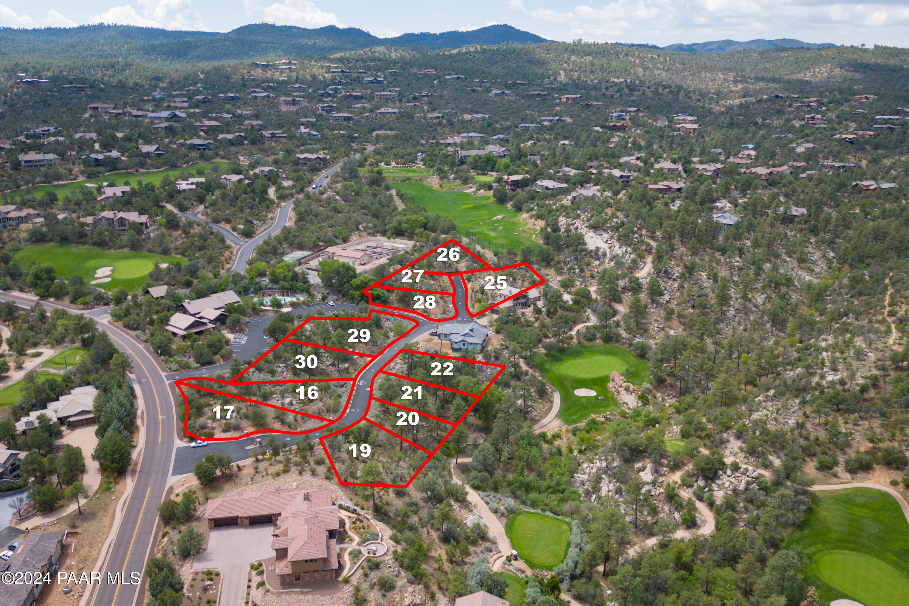 1900 Los Pinons Prescott, AZ 86303 - Photo 24 of 28 an aerial view of residential house and outdoor space