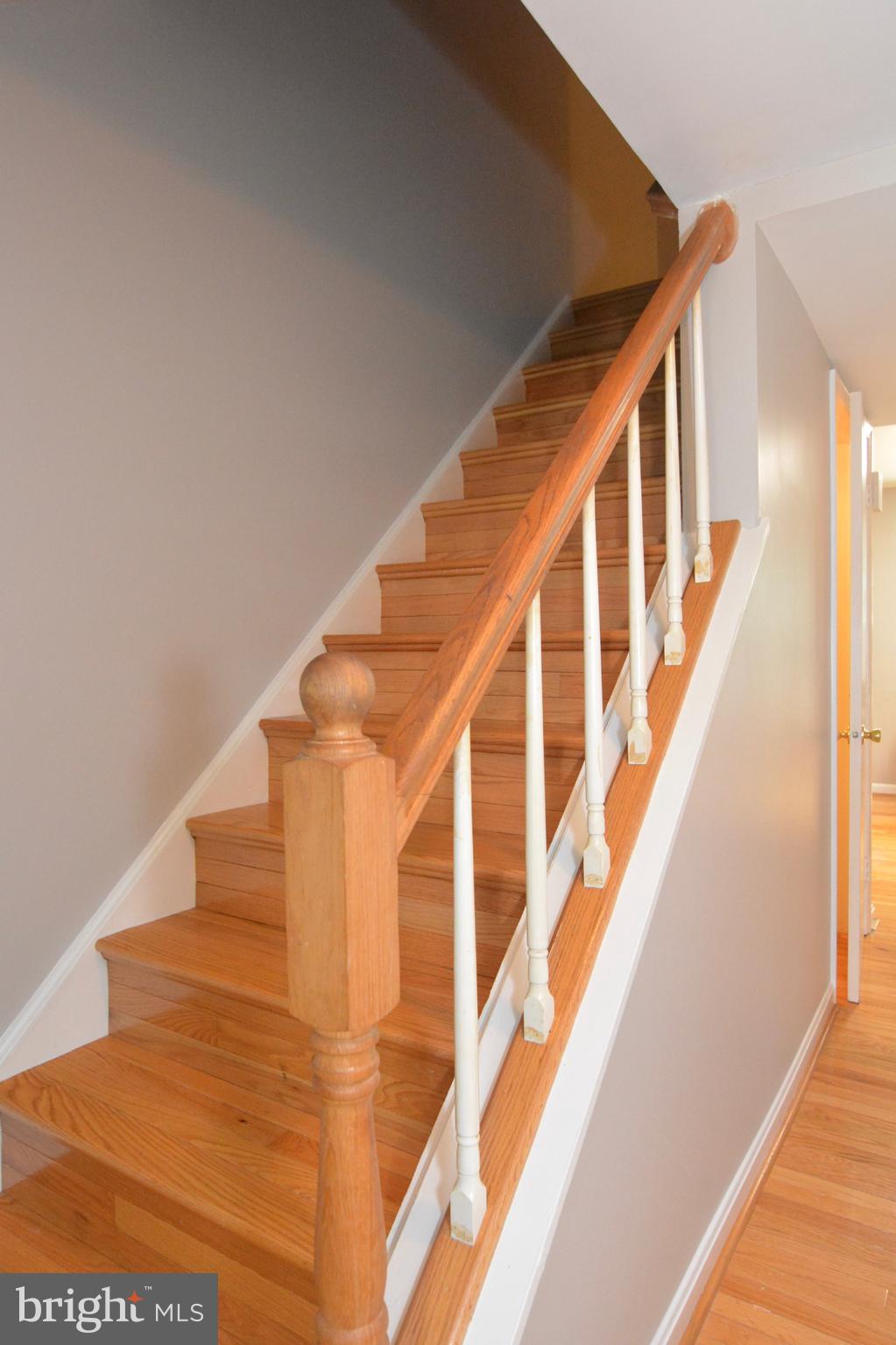 8335 Moline Place Springfield, VA 22153 - Photo 11 of 33 Hardwood on stairs to upper level