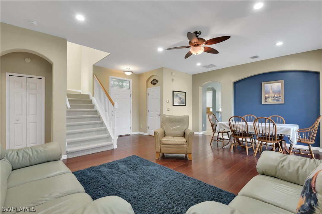 12834 Timber Ridge Drive Fort Myers, FL 33913 - Photo 5 of 31 a living room with furniture and wooden floor