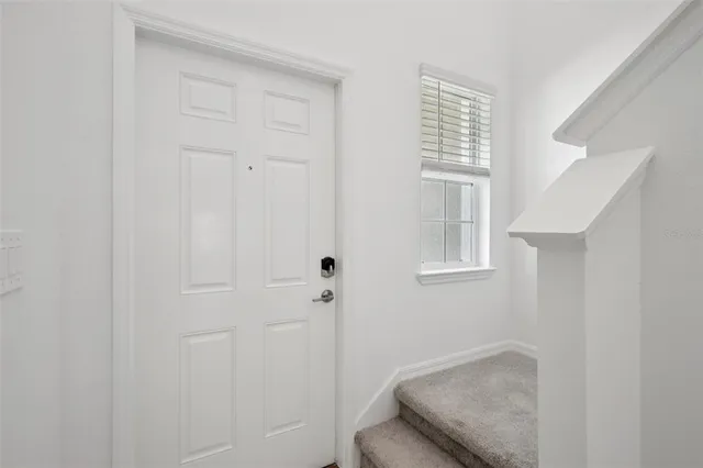 view of room with window