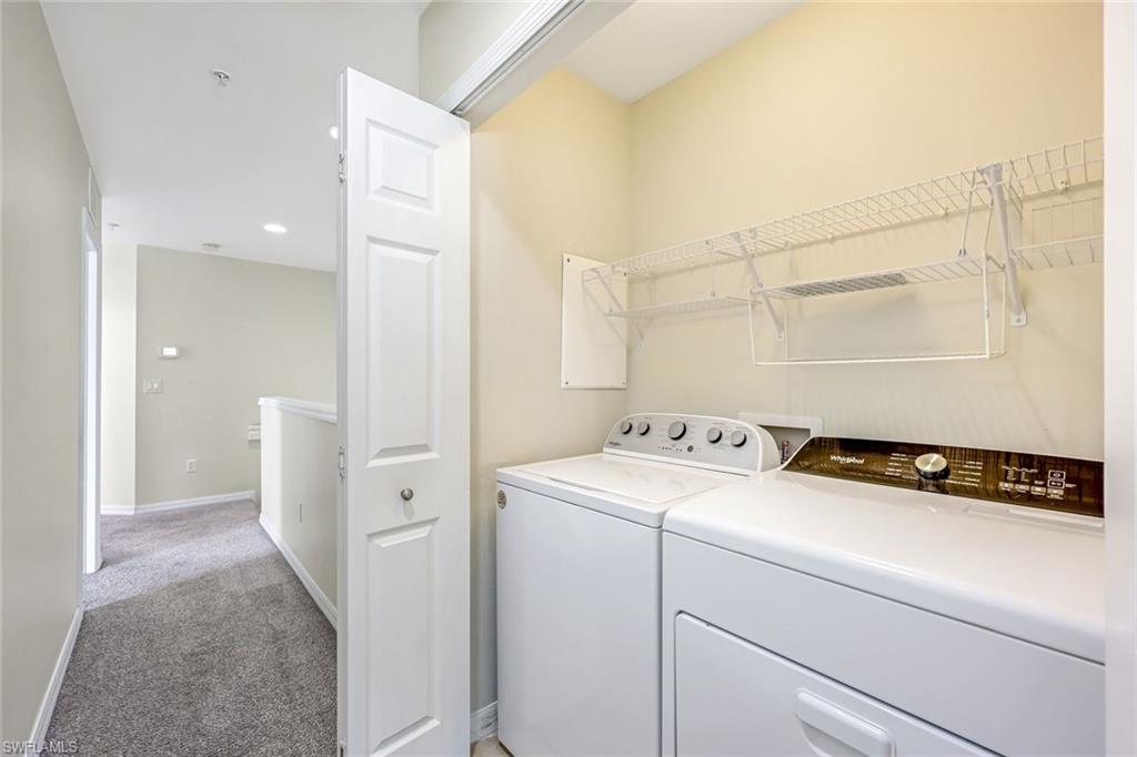 16162 Ravina Way, Unit 65 Naples, FL 34110 - Photo 17 of 22 a utility room with dryer and washer