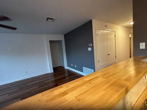 a view of an empty room
