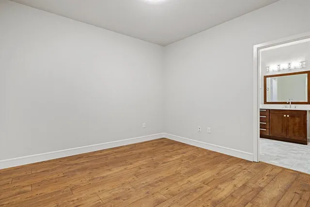 wooden floor in a room