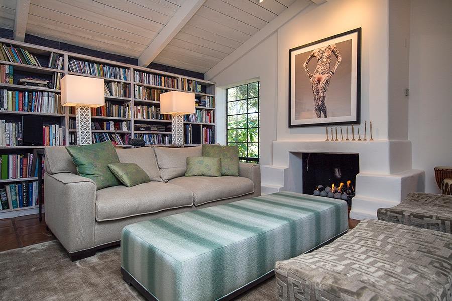 1369 Foothill Road Ojai, CA 93023 - Photo 6 of 30 a living room with furniture and a fireplace