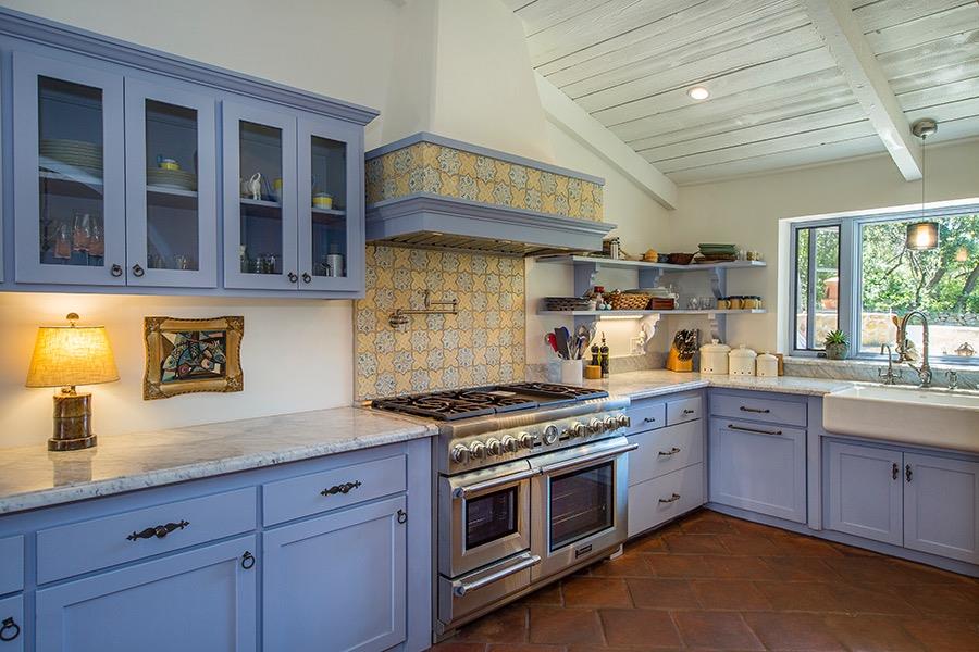 1369 Foothill Road Ojai, CA 93023 - Photo 7 of 30 a kitchen with stainless steel appliances granite countertop a stove and a sink
