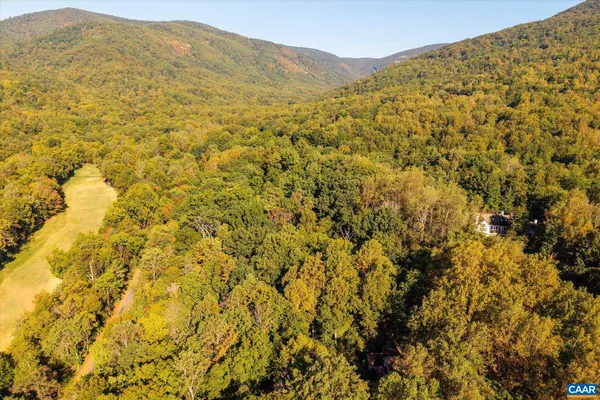 a view of a large mountains