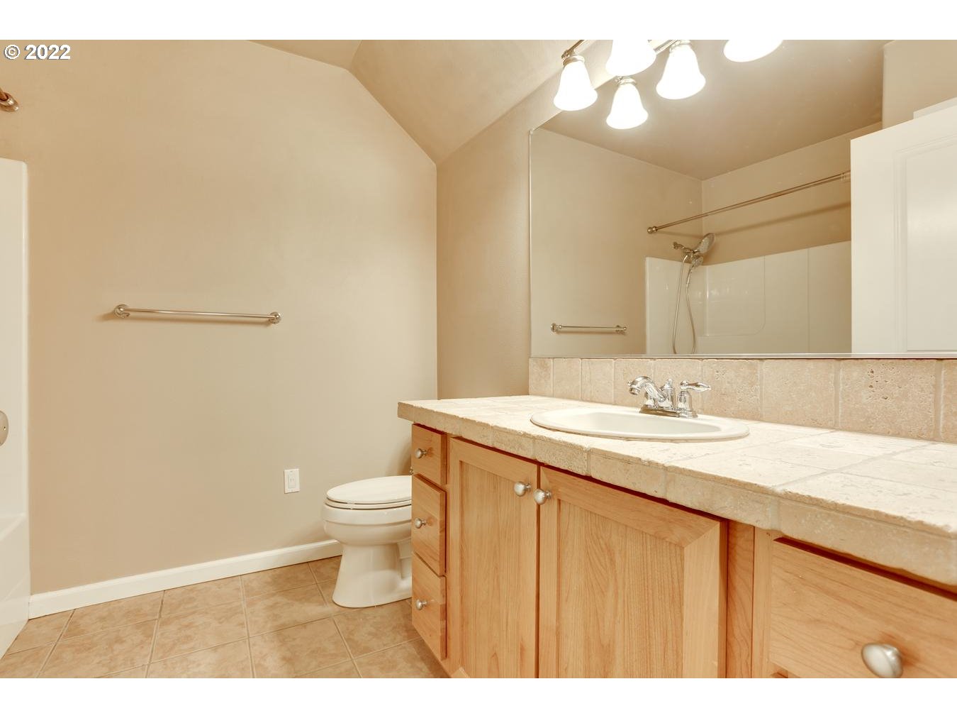 1020 Southwest 170th Avenue, Unit 100 Beaverton, OR 97003 - Photo 18 of 28 a bathroom with a sink a toilet and a mirror