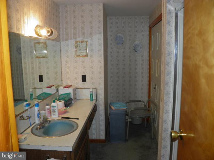 166 Bennett Berkeley Springs Berkeley Springs, WV 25411 - Photo 12 of 27 a bathroom with a sink a tub and a mirror
