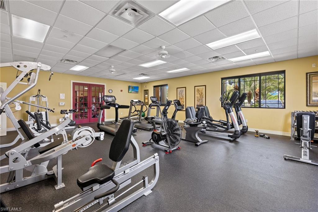 8550 Kingbird Loop, Unit 620 Estero, FL 33967 - Photo 28 of 30 a view of a room with gym equipment