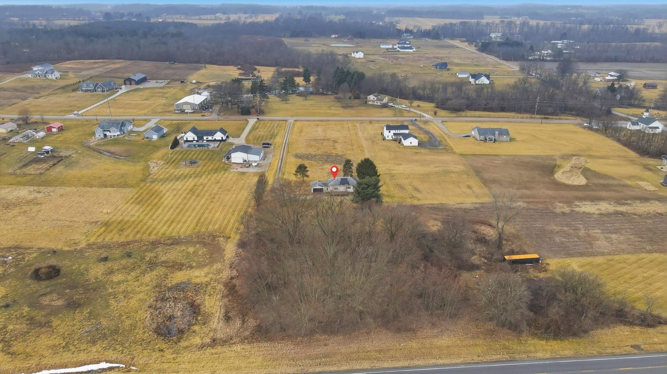 4840 Tschopp Road Northeast Lancaster, OH 43130 - Photo 55 of 58 Aerial View (from East) - 4840 Tschopp Road NE, Lancaster, OH 43130