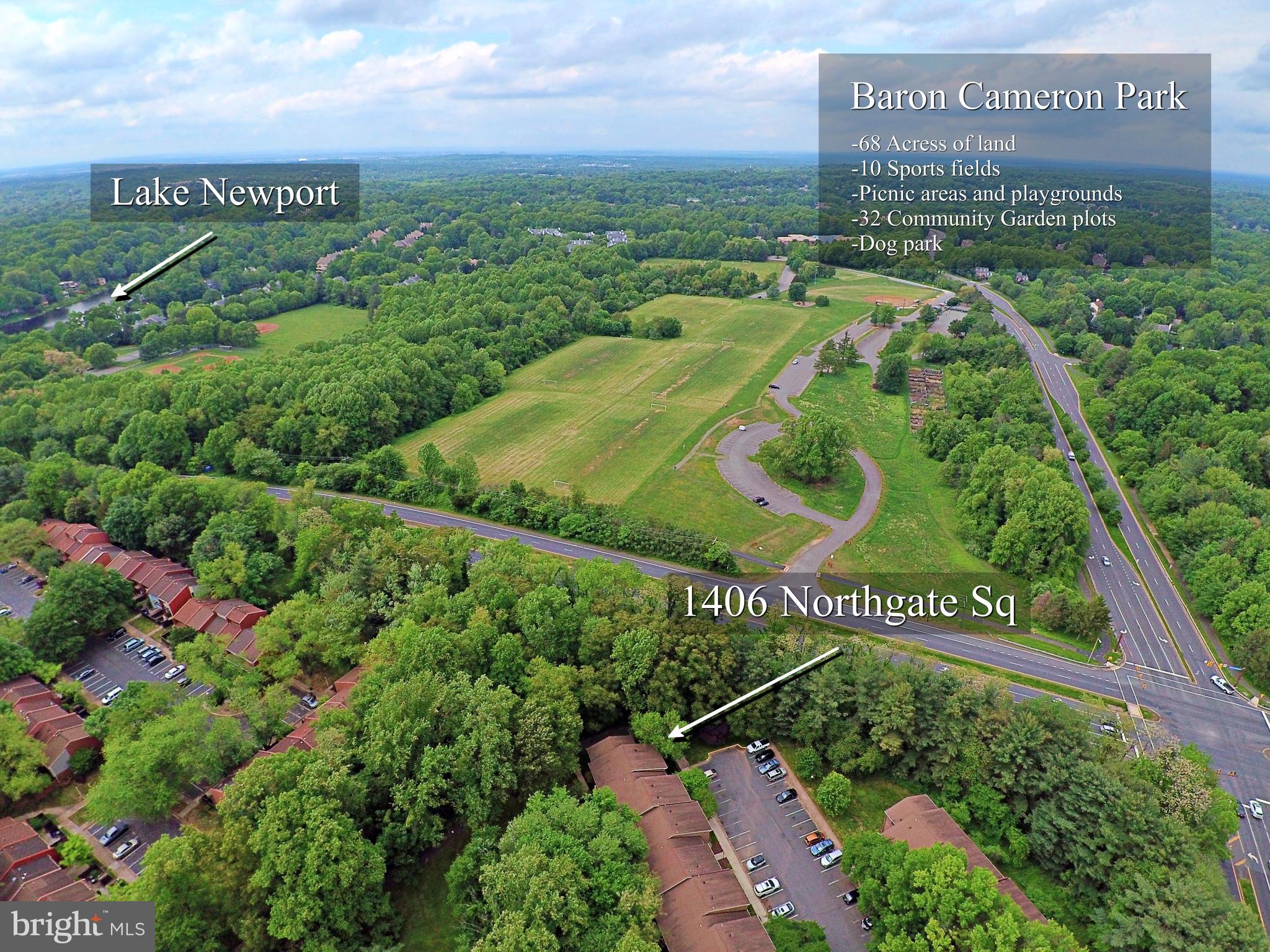 1406 Northgate Square, Unit 2C Reston, VA 20190 - Photo 5 of 53 Across the street from Baron Cameron Park!