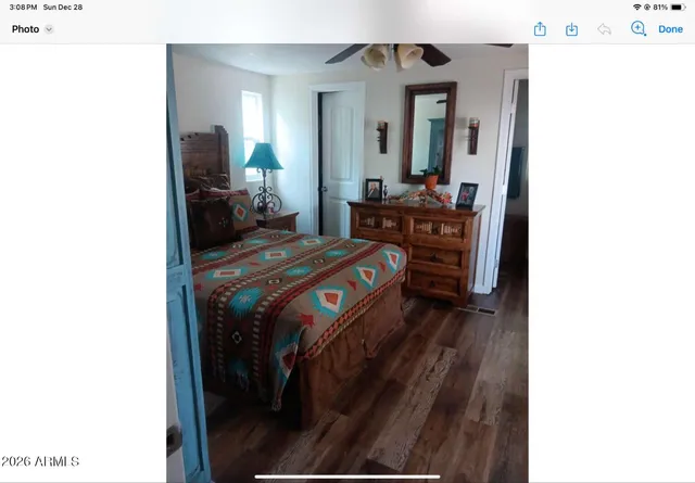 a view of living room and bedroom