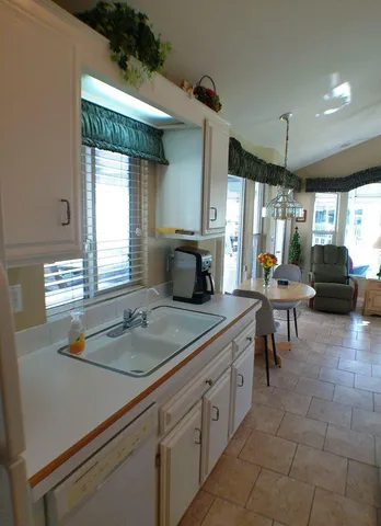 a close view of a refrigerator in kitchen