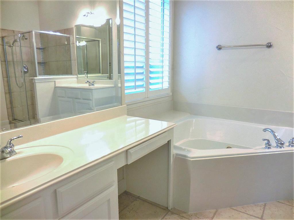 4012 Appleton Lane Flower Mound, TX 75022 - Photo 16 of 28 a bathroom with a tub and a sink